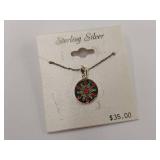 Sterling Silver Festive Pendant Necklace