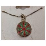 Sterling Silver Festive Pendant Necklace