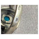 Vintage Sterling Silver 925 Ring Turquoise Gemstone 925
