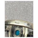 Vintage Sterling Silver 925 Ring Turquoise Gemstone 925