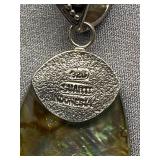 Sterling Silver 925 Abalone Pendant