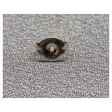 Geometric Sterling Silver 925 Mosaic Ear Studs Rectangular Stone Inlay