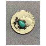 Vintage Sterling Silver 925 Turquoise Pendant