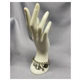 Vintage Nautical Charm Bracelet with Turquoise Accent & some Sterling 925