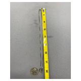 Sterling Silver 925 Necklace with D Pendant