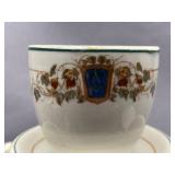 Vintage Masonic Porcelain Demitasse Set