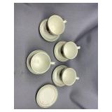 Vintage Masonic Porcelain Demitasse Set