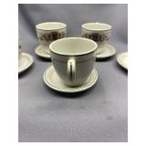 Vintage Masonic Porcelain Demitasse Set