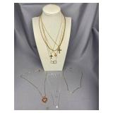 Mixed Gold and Silver tone Necklace Lot