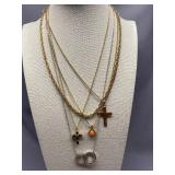 Mixed Gold and Silver tone Necklace Lot