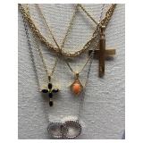 Mixed Gold and Silver tone Necklace Lot
