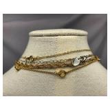 Mixed Gold and Silver tone Necklace Lot