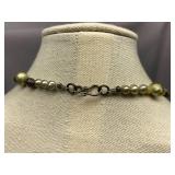 Handcrafted Beaded Sterling Silver 925 Necklace