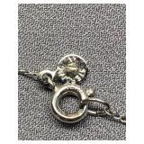 Sterling Silver 925 Necklace with Emerald-Cut Gem Pendant