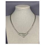 Elegant Vintage Rhinestone Necklace Jewelry