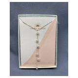 Wander and Lust Pearl Drop Necklace Sterling Silver 925