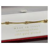 Mia Fiore 18K Gold Plated Sterling Silver 925 Bracelet