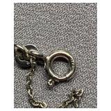 Sterling Silver 925 Necklace with Purple Gemstone