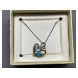 Sterling Silver 925 Heart Pendant Necklace