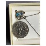 Sterling Silver 925 Heart Pendant Necklace