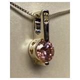 Sterling Silver 925 Cubic Zirconia Necklace