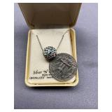 Sterling Silver 925 Swarovski Elements Necklace