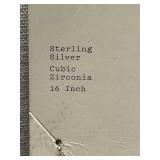 Sterling Silver 925 Necklace 16" Pendant