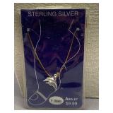 Sterling Silver 925 Dolphin Anklet 9"