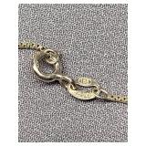 Sterling Silver 925 Floral Pill Box Pendant Necklace