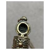 Sterling Silver 925 Floral Pill Box Pendant Necklace