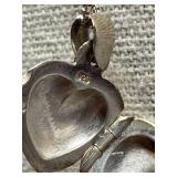 Sterling Silver 925 Heart Locket Necklace