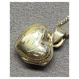 Sterling Silver 925 Heart Locket Necklace