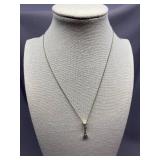 Sterling Silver 925 Wrench Pendant Necklace