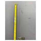 925 Sterling Silver Heart Gemstone Necklace