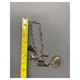 Vintage Sterling Silver 925 Charm Bracelet