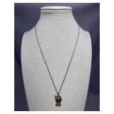 Sterling Silver 925 Cat Necklace