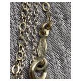 Sterling Silver 925 Necklace Lot with Cross & Coin Charms