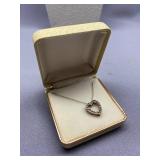 Sterling Silver 925 Heart Pendant Necklace