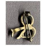 Vintage Sterling Silver 925 Bow Brooch