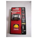 Husky Rechargeable 650 Lumens LED Headlamp with USB Cable