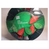 100 Red/Green Faceted C9 LED Holiday Lights