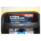 Unger Professional 4-Sided Scrub Brush with Lock-On Thread System