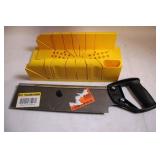 Stanley Hand Saw with Plastic Miter Box Set