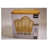 4-Pack Feit Electric LED Bulbs with Amber Glass Finish