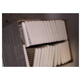Box of 30 Bright White Ceramic Wall Tile Trim - 2x6 Inch Bullnose
