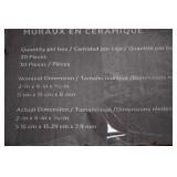 Box of 30 Bright White Ceramic Wall Tile Trim - 2x6 Inch Bullnose