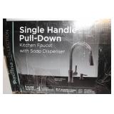 Glacier Bay Paulina Single Handle Pull-Down Kitchen Faucet with Soap Dispenser