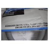 Set of 2 Universal Fit Drain Hose Kits for Washing Machines and Dishwashers