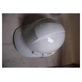 White Safety Hard Hat with Adjustable Straps