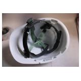 White Safety Hard Hat with Adjustable Straps